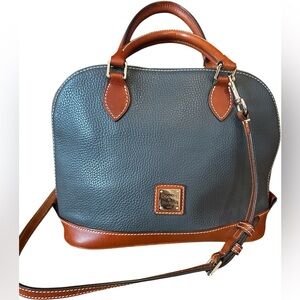 Dooney & Bourke Blue Zip Zip Leather Satchel